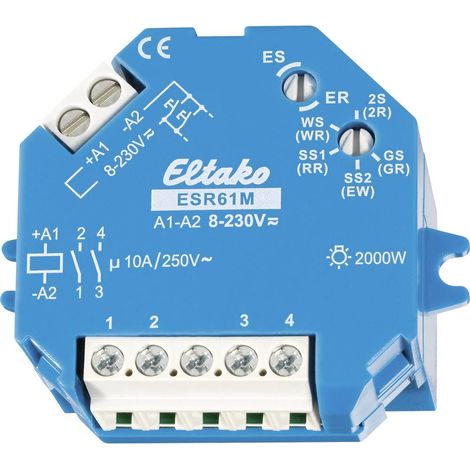 Eltako AP/UP interruttore a impulsi ESR61M nero 10 A