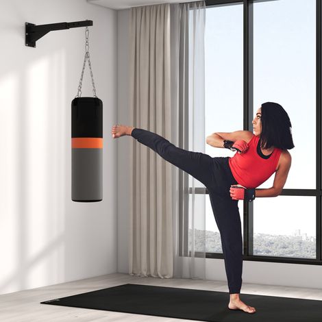 Verstellbare, wandmontierte Boxsackhalterung mit 5 Längeneinstellungen, robust genug für bis zu 60 kg, für Box- und Kickboxtraining