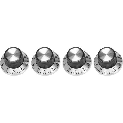 4 x Potentiomètre, Métal avec Plateau 0-9, Arbre 6mm, Pour Contrôle Volume, Audio (1/5)