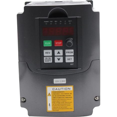 Convertitore trifase da 2,2 kW 220 V 10 A 3 HP per controllo della velocità del motore del mandrino a frequenza variabile, inverter di frequenza HY02D223B
