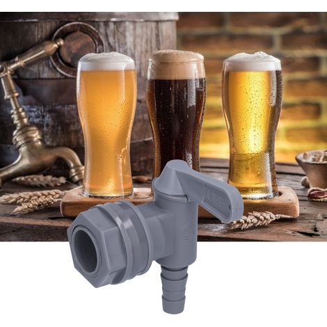 Kit de robinet pour fût de bière, brassage maison, fermentation de boissons gazeuses, avec joints, gris (1/5)