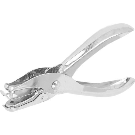 Einzellocher, tragbarer Locher, Papierlocher mit 3 mm Durchmesser, Kapazität: 8 Blatt (1/4)