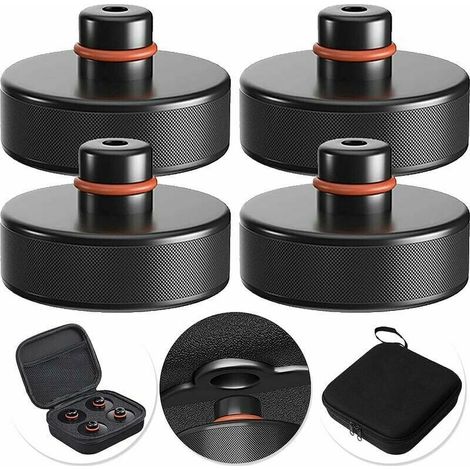 supports de levage compatibles avec les Tesla Model 3/S/X/Y, 4 chandelles Tesla avec 1 boîte de rangement, accessoires de levage pour véhicules Tesla (1/5)