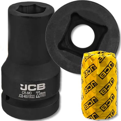 JCB IMPACT Steckschlüssel tief 1" 22 mm 6-Punkt Cr-Mo