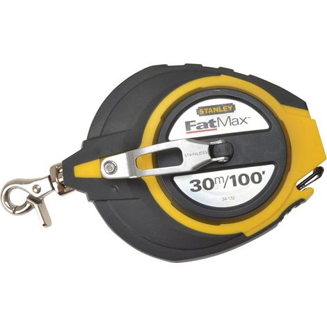 Stanley FatMax 30m 100ft Long Tape 3:1 Gear Ratio Closed Case 0-34-132 STA034132