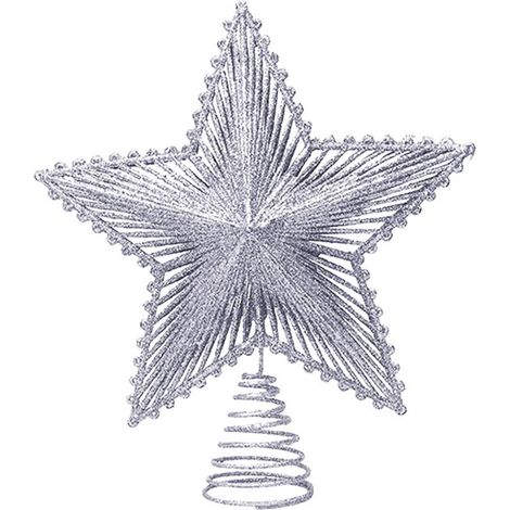 Étoile Pour Sommet De Sapin De Noël - En Métal - 23 X 20 Cm - Pour Décoration Intérieure Et Extérieure - 1 Pièce (1/5)