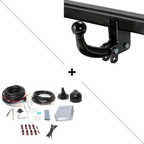Attelage Fiat Doblo Long (06/22-) Col de cygne + faisceau universel 7 broches + boitier électronique (1/2)