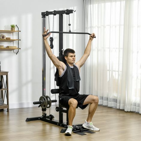 Rameur à squat pour la maison sans poids – appareil de fitness domestique en acier et similicuir, noir, entraînement complet bas du corps (1/4)
