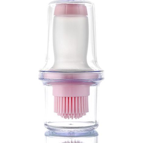 Silikonpinsel für Olivenölflasche, rosa, Küchenspender für Essig, 38,1 cm (1/5)