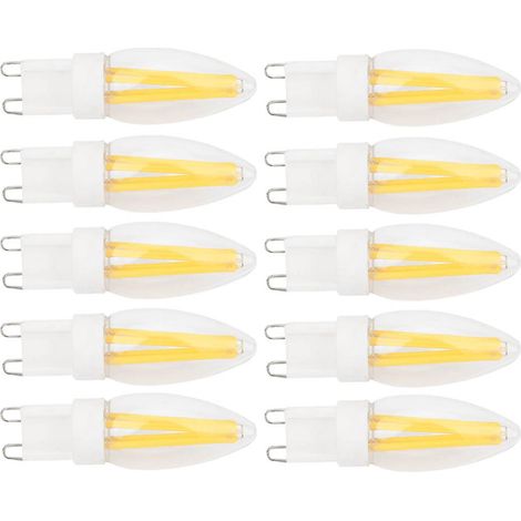 10 G9 3W warmweiße LED-Lampen, Stiftlampe, Kronleuchterleuchte, Beleuchtungszubehör AC110V (1/5)