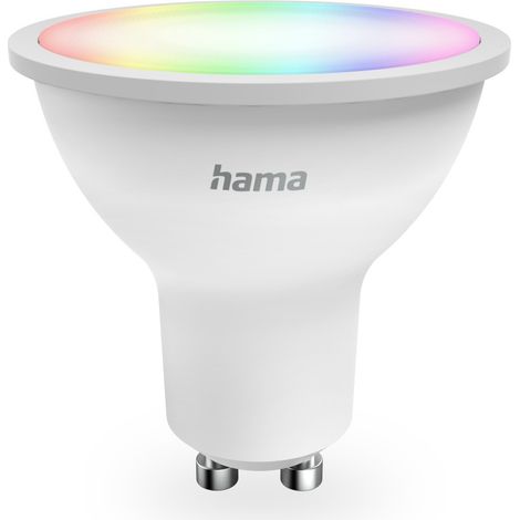 AMPOULE LED WI-FI INTELLIGENTE, GU10, MATE, 4,9W, RVBB, PR COMM. VOC./APPL. HAMA 00176642 (1/5)