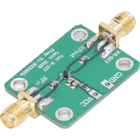 Amplificateur RF Large Bande 0.1‑3000MHz, Gain 32dB, Faible Bruit, pour Radioamateur et Réception, Alimentation 9‑12V (1/5)