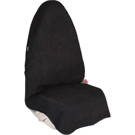 Lntyq Housse de Siège Voiture Universelle Avant, Imperméable Résistante, Sueur Serviette Siège de Voiture Couverture, Housses de Siège Pratiques pour Garage et Les Sportifs, Noir (1/5)