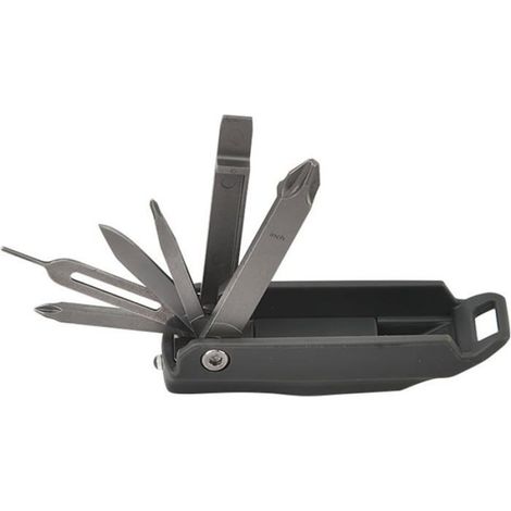 Outil Multifonction Pliable en Acier Inoxydable Lourd Duty avec Tournevis Lame et Lampe Urgence Porte-clés Extérieur (1/5)