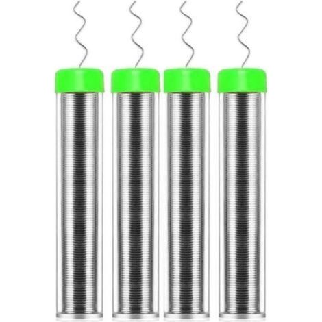 Lot de 4 bobines de soudure de 0,8 mm, noyau de colophane sans plomb, soudure, flux, soudure pour la réparation de composants de soudure électrique et le bricolage (1/3)