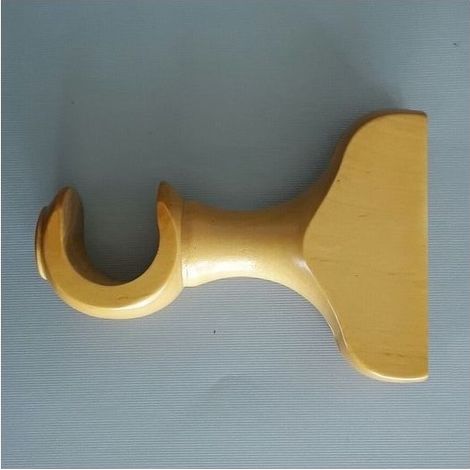 Support de tringle à rideaux en bois, diamètre intérieur du support : 29 mm/1,14 pouce, lot de 2 (couleur bois) (1/5)