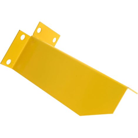 Protection d'angle en acier jaune forme de L pour rayonnages robustes (1/5)