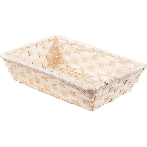 Vaschetta contenitore in bambù, 14x10H5 cm (kit da 10)