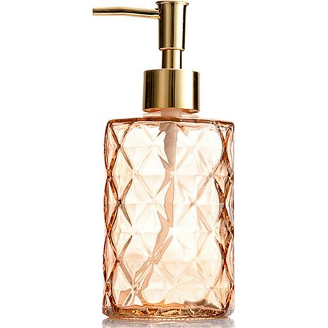 Distributeur De Savon - Verre Sans Plomb - 330 Ml - Pour Cuisine Et Salle De Bain - 1 Pièce (1/5)