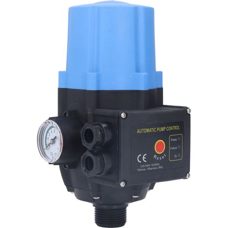 Interrupteur de Pompe à Eau Automatique, Contrôleur de Pression Électronique 1.1kW 220-240V, Réglable et Étanche (1/5)