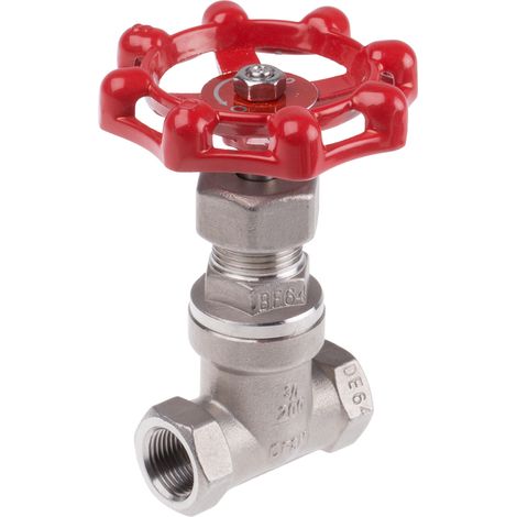 Robinet à soupape RS PRO, BSP 3/8" 32 bars Acier inoxydable ( Prix pour 1 ) (1/2)