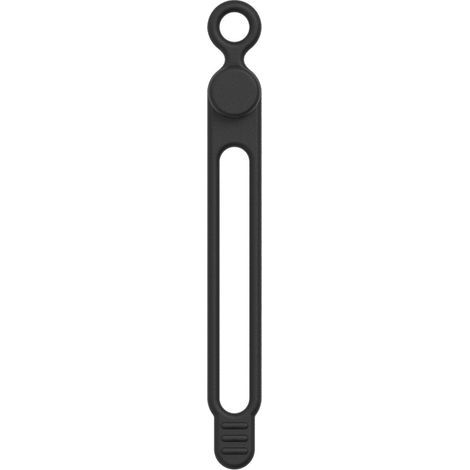 Serre-câbles en silicone noir 106 mm 1 serre-câbles élastique flexible et réutilisable pour la gestion et la fixation des câbles (1/5)