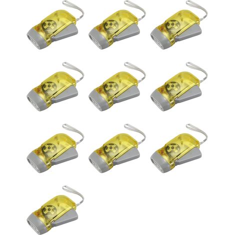 10X 3 Lampe de Poche A Del Generateur L'Eolienne Flambage (1/5)