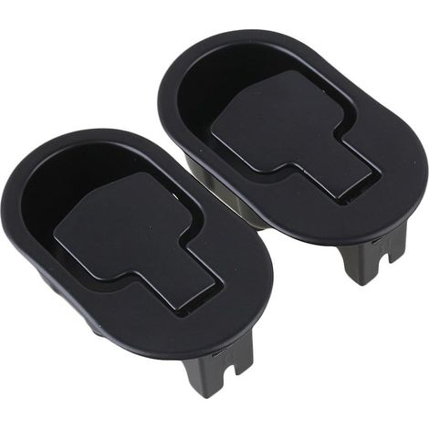 Poignée ovale pour fauteuil inclinable, accessoires de meubles à monter soi-même, ensemble de 2 pièces noir à double trou (1/5)
