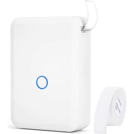 Imprimante d'étiquettes sans fil D110 pour papier autocollant, imprimante thermique portable de poche, marqueur d'étiquettes de prix pour la maison et le bureau (1/4)