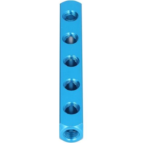 Bloc de distribution d'air en aluminium pour équipements d'automation - Bloc séparateur pneumatique AL-5 (1/5)