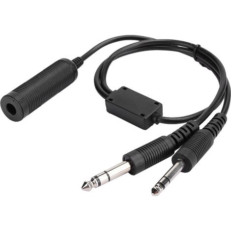 Adaptateur pour Casque Aviation Générale vers Hélicoptère - Câble Compatible David Clark AVCOMM U 174 (1/5)