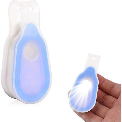 Lampe de Poche Mains Libres, Eclairage de Nuit à LED avec Clip, Lampe LED Magnétique à Clipser pour Randonnée Course, Lumière d'urgence de Maison Véhicule (1/5)