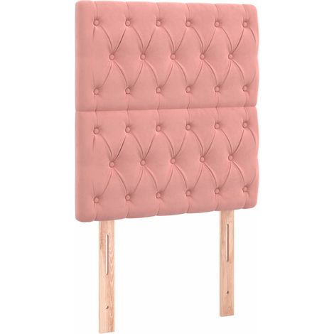 Maison Exclusive - Cabecero de cama de terciopelo rosa 80x7x118/1 (1/5)