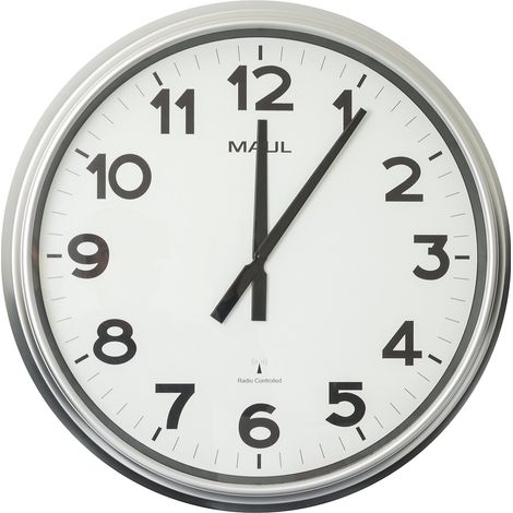 Maul Horloge Moderne Argenté 61 cm Diamètre (1/2)