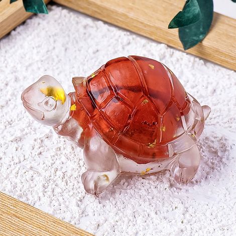 Figurine Tortue - Décoration Résine pour Intérieur et Aquarium - Cadeau Anniversaire Saint-Valentin Noël - 1 Pièce (1/5)
