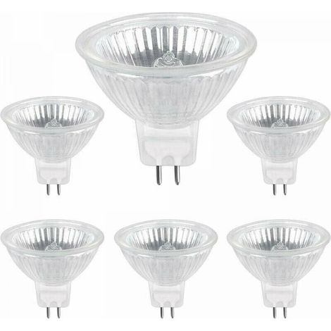 Halogen Bulb Pack of 6 GU5.3 35W 12V, 400lm Warm White 2700K Dimmable, MR16 Halogen Spot Bulb (1/5)