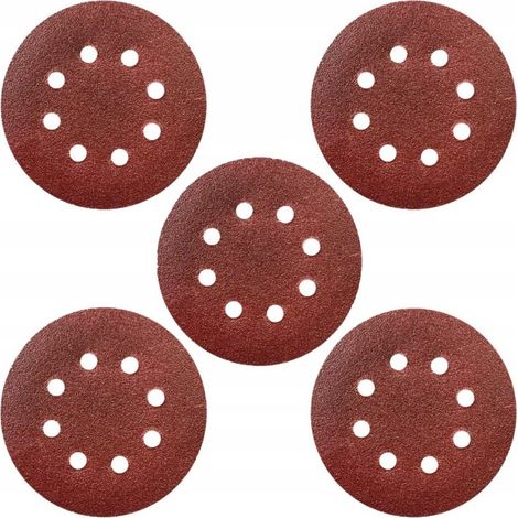 Schleifscheibe 100 g, 125 mm, Klettverschluss, 5er-Set (1/5)