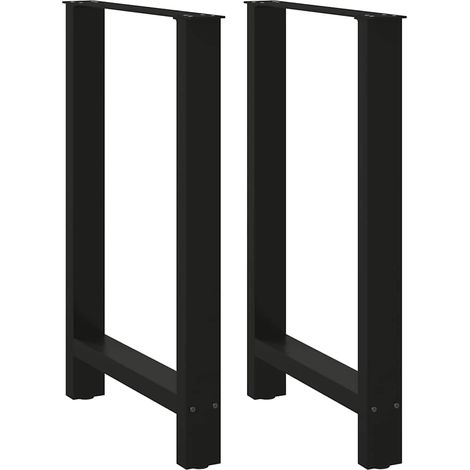 Patas para mesa de bar negras (2 unidades, 60 x 90-91 cm, acero) vidaXL (1/5)