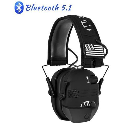 Type A-noir - Casque De Tir Anti-bruit Bluetooth 5.1, Protège-oreilles Pour Prise De Vue Électronique, Casque (1/4)