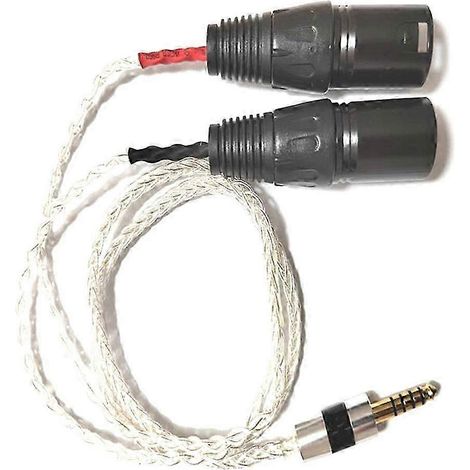 Câble adaptateur audio (1 m) 4,4 mm symétrique mâle vers double XLR mâle - Son haute qualité (1/5)
