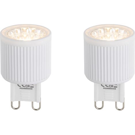 2er Set G9 24mm 3-Stufen dimmbar LED-Lampen 3W 300lm 2700K