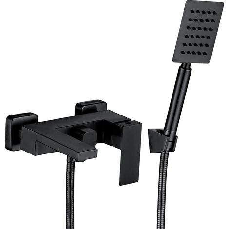 Rubinetto per vasca da bagno WEZER PRO3B-02-BLACK con set doccia (1/3)