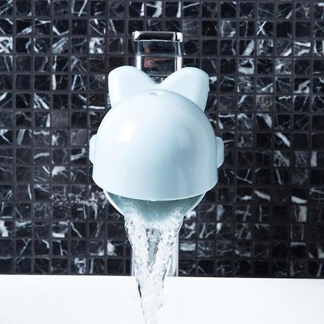 Rallonge de robinet de salle de bain et de cuisine grise pour enfants (1/3)