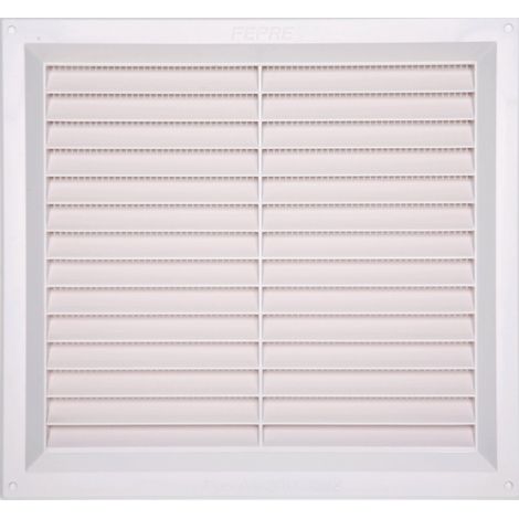 Grille d'aération abs naturel, L.24 x l.26 cm