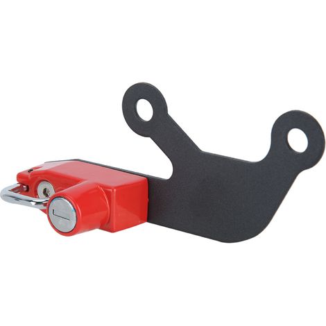 Antivol casque en aluminium pour moto Kawasaki Ninja 650 Z 650, fixation latérale droite, verrou de sécurité anti-vol, couleur rouge (1/3)