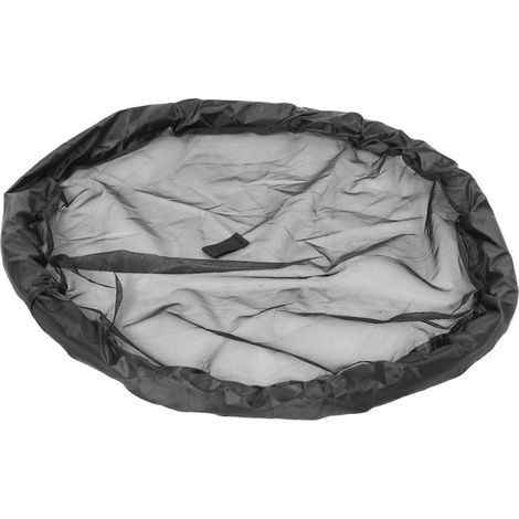 Jardinière flottante pour bassin avec filet de protection pour poissons, de forme ronde, protège efficacement les carpes koï des perturbations dans le jardin aquatique. (1/5)