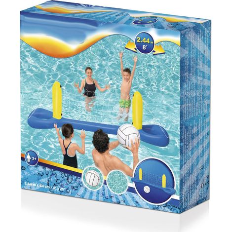 Juego de voleibol para piscinas inflables, PVC reforzado, seguro, 52133, completo, portátil. (1/5)
