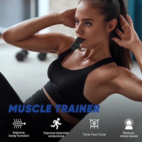 Trainingsgerät, verstellbares Widerstandstrainingsgerät zur Muskelkräftigung zur Verbesserung von Fitness und Kraft, LUN Spirometrie-Trainingsgerät (schwarz) (1/5)
