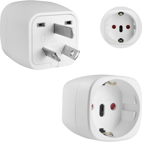 2 Pièces Adaptateur Australie et Nouvelle-Zélande - Type I - Pour Voyage (1/5)