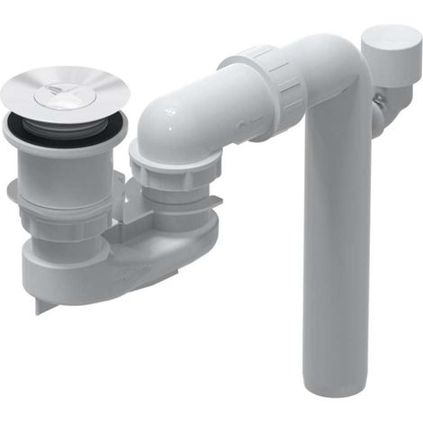 Villeroy & Boch - Juego de desagüe y rebosadero para bañera,ViFlow, blanco alpino U90953001 (1/4)